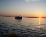 Dessert_Served_with_sunset_on_return_Trip